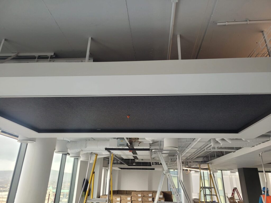 Ceiling services and lighting commercial fit out