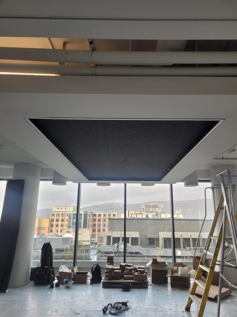 Suspended ceiling raft and lighting