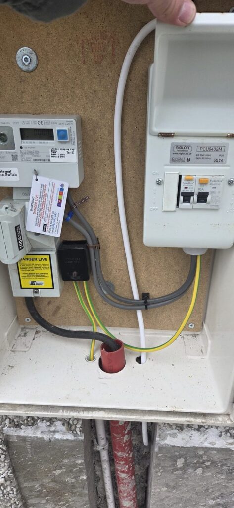 Consumer unit and meter tails