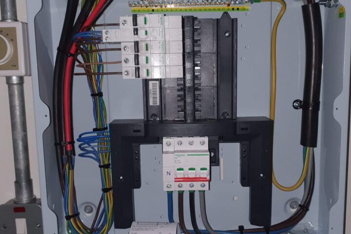 Consumer unit terminated and labelled